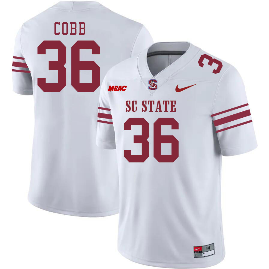 Men-Youth #36 Max'Ceon Cobb South Carolina State Bulldogs 2023 College Football Jerseys Stitched Sal